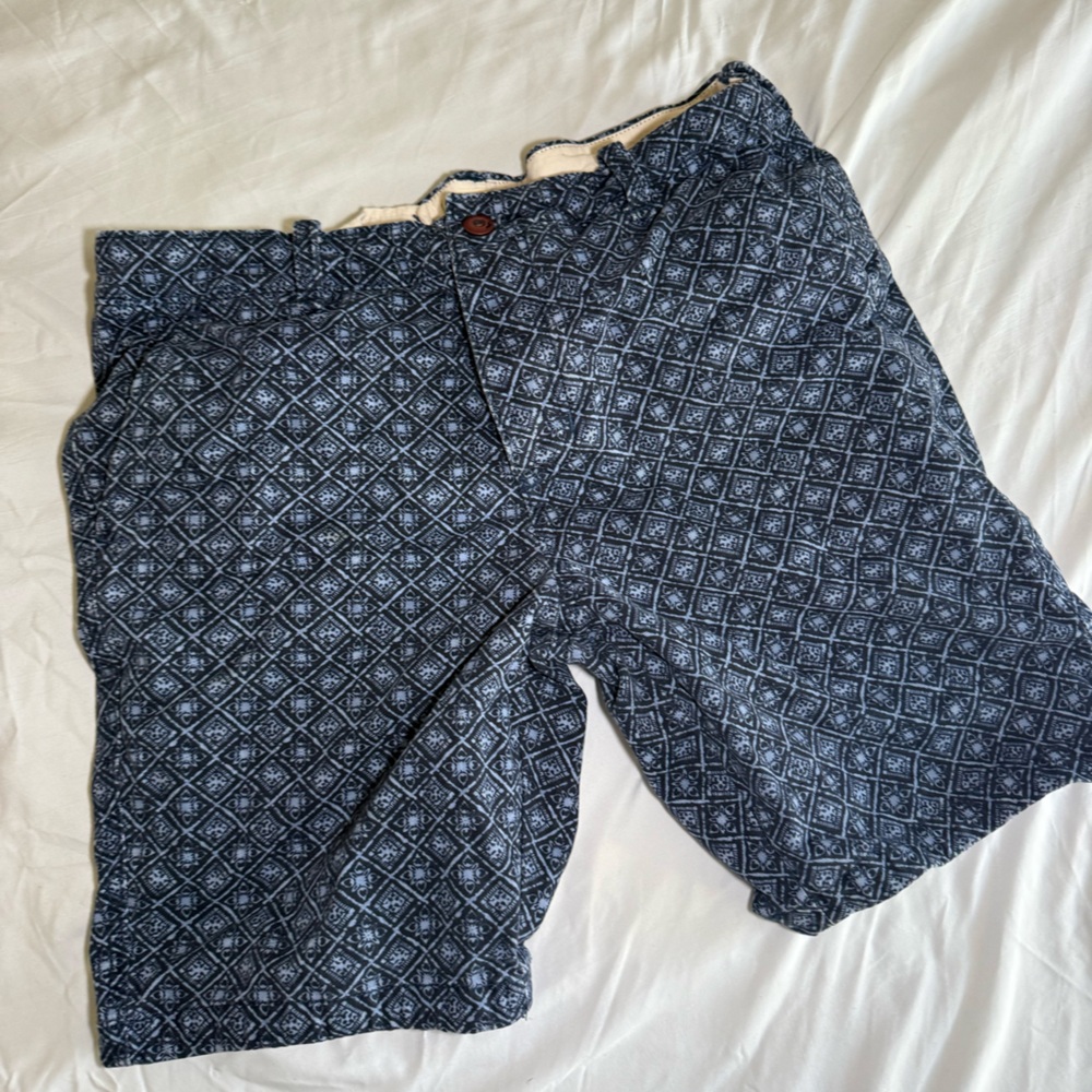 Hollister Blue Patterned Shorts